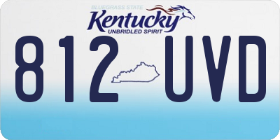 KY license plate 812UVD