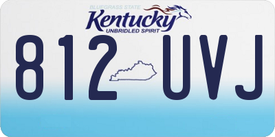 KY license plate 812UVJ