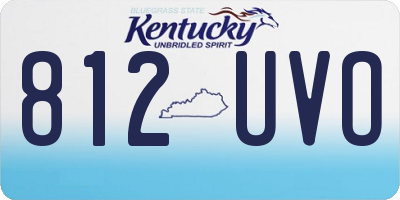 KY license plate 812UVO