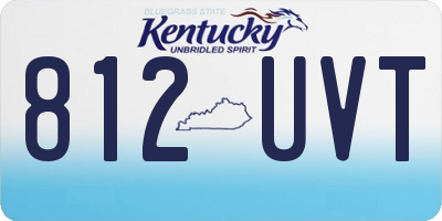 KY license plate 812UVT