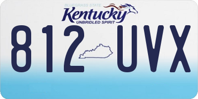 KY license plate 812UVX