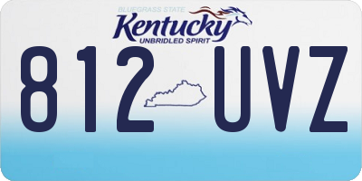 KY license plate 812UVZ