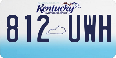 KY license plate 812UWH