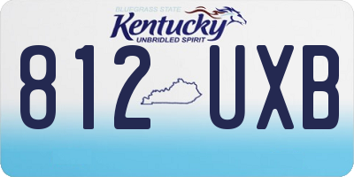 KY license plate 812UXB