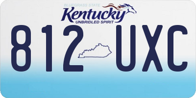KY license plate 812UXC