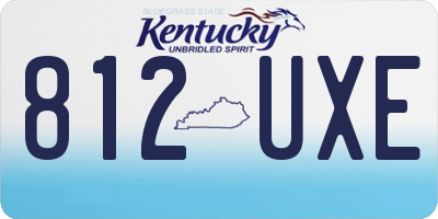 KY license plate 812UXE