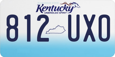 KY license plate 812UXO