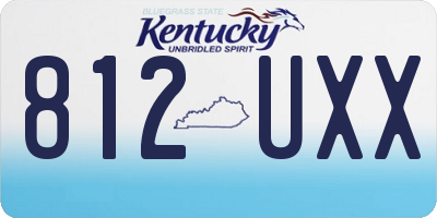 KY license plate 812UXX