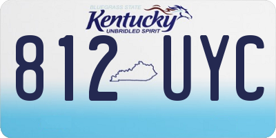KY license plate 812UYC