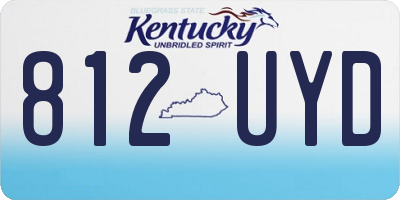 KY license plate 812UYD
