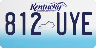 KY license plate 812UYE