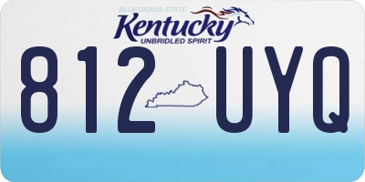 KY license plate 812UYQ