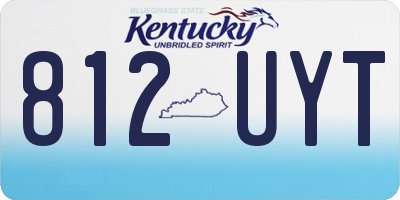 KY license plate 812UYT