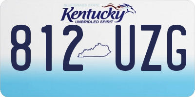 KY license plate 812UZG