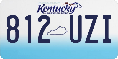 KY license plate 812UZI