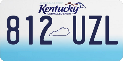 KY license plate 812UZL