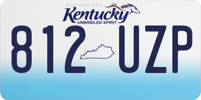 KY license plate 812UZP