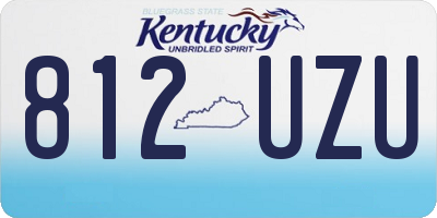 KY license plate 812UZU