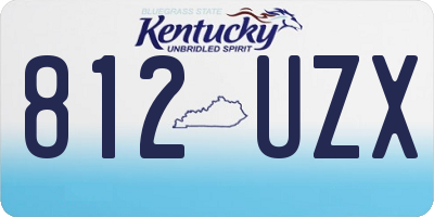 KY license plate 812UZX