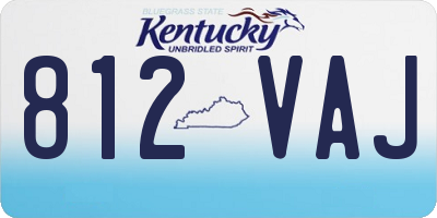 KY license plate 812VAJ