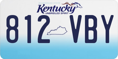 KY license plate 812VBY