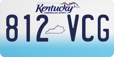 KY license plate 812VCG
