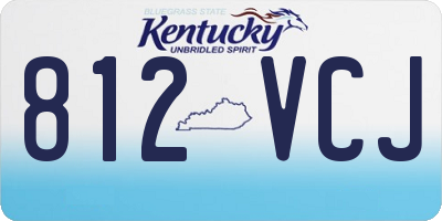 KY license plate 812VCJ