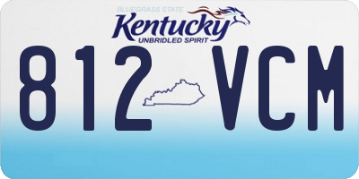 KY license plate 812VCM