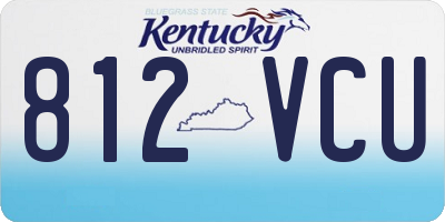 KY license plate 812VCU