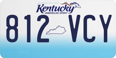 KY license plate 812VCY