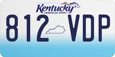 KY license plate 812VDP