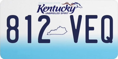 KY license plate 812VEQ