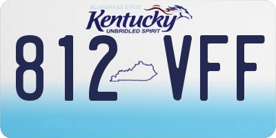 KY license plate 812VFF