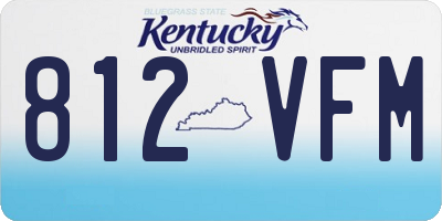 KY license plate 812VFM