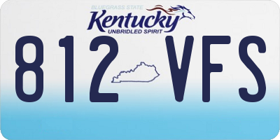 KY license plate 812VFS