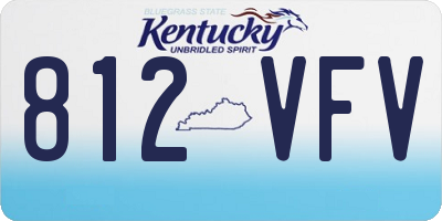 KY license plate 812VFV