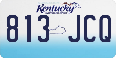 KY license plate 813JCQ