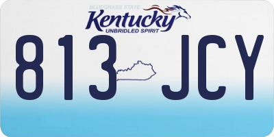 KY license plate 813JCY