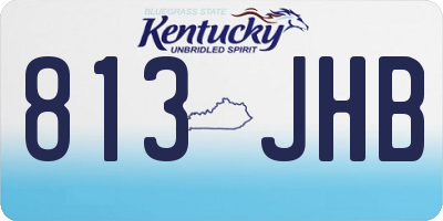 KY license plate 813JHB