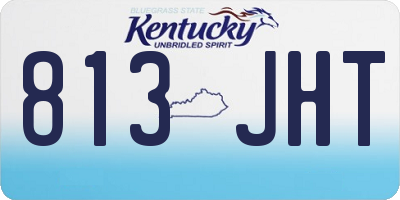 KY license plate 813JHT
