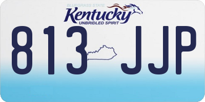 KY license plate 813JJP