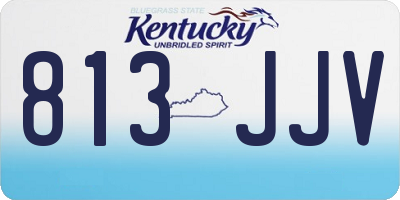 KY license plate 813JJV
