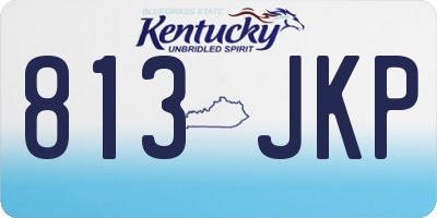 KY license plate 813JKP