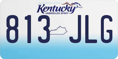 KY license plate 813JLG