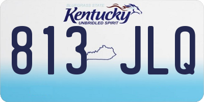 KY license plate 813JLQ