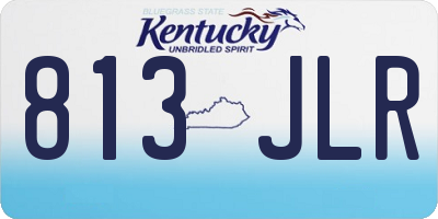 KY license plate 813JLR