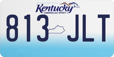 KY license plate 813JLT