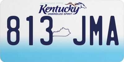 KY license plate 813JMA