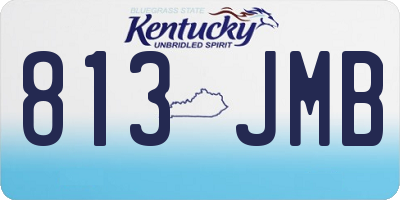 KY license plate 813JMB