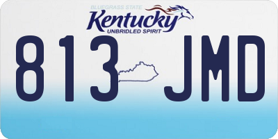 KY license plate 813JMD